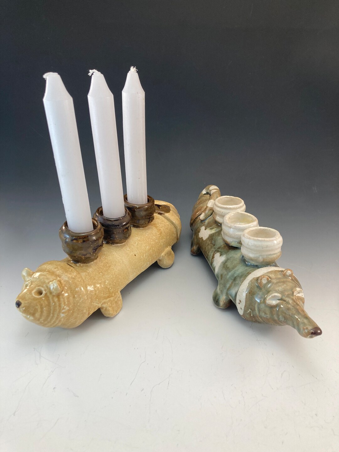 Animal Shaped Candle Holders Etsy