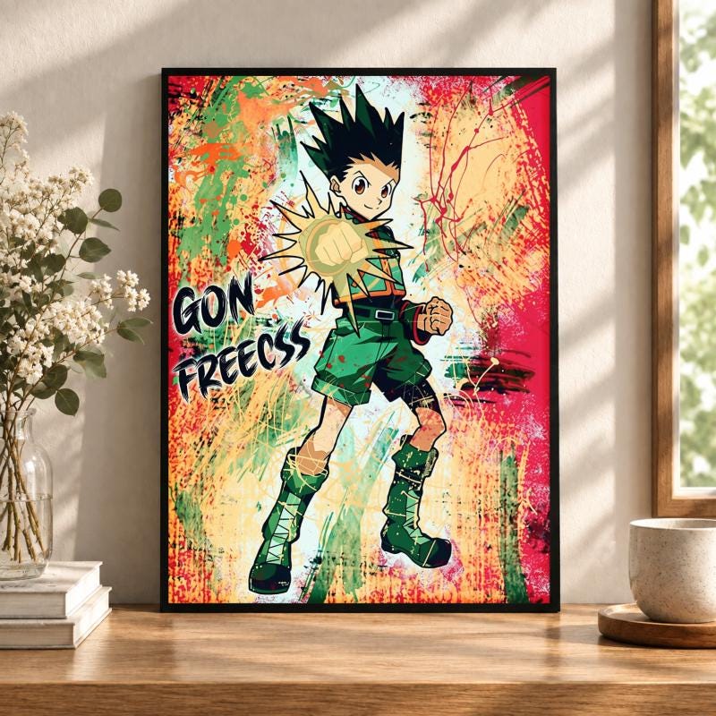 HUNTER×HUNTER 特大布ポスター ゴン Hunter X Hunter Gon Poster - Etsy