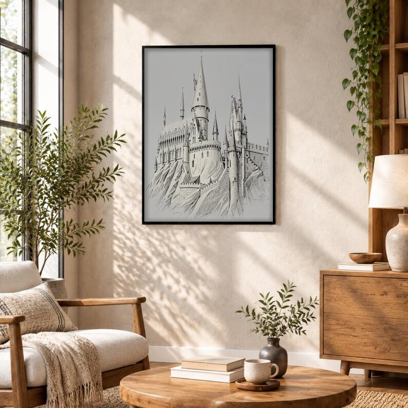 Hogwarts Castle Canvas Print, Harry Potter Wall Art - Etsy