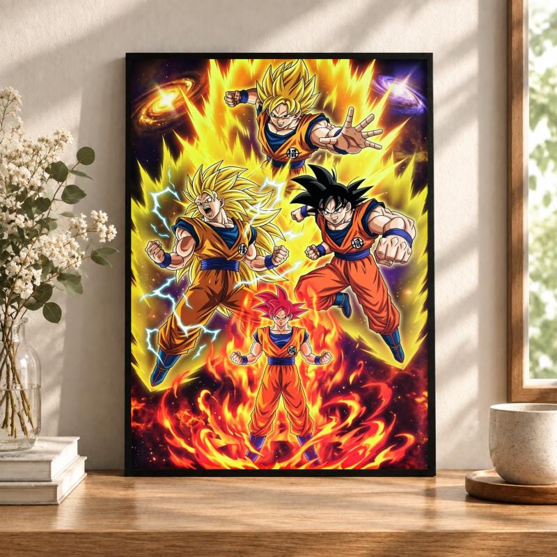 Dragon Ball Z Wall Art - Etsy