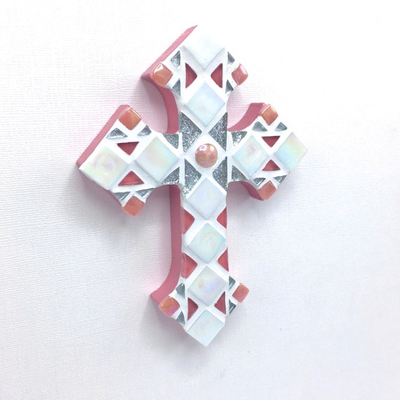 Decorative Wall Cross Baptism Gift Girl Goddaughter Gift Etsy