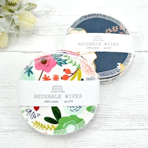 Reusable wipes, reusable face pads, eye makeup remover pad, round wipes, reusable cotton rounds, face wipe, facial rounds, gift for women