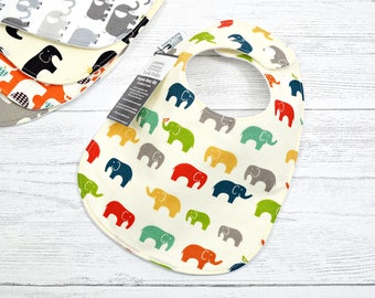 Organic bib, Baby Bib, Organic baby bib, elephant, ele, animal, jungle, set, Organic, GOTS, organic cotton, gender neutral baby, organic bib