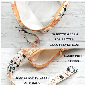 Floral Wet Bag: Waterproof Cloth Diaper & Swim Bag image 2