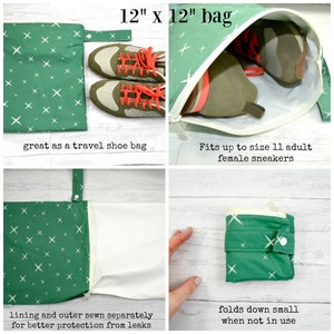 Floral Wet Bag: Waterproof Cloth Diaper & Swim Bag image 5