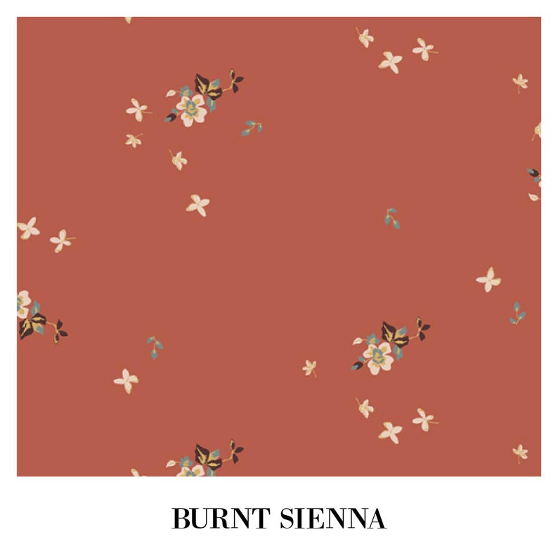 Floral Wet Bag: Waterproof Cloth Diaper & Swim Bag Burnt Sienna