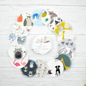 Reusable wipes, animal print cloth wipes, reusable face pads, eye makeup remover pads, multipurpose wipes, reusable cotton rounds, face wipe