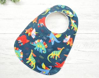 Dinosaur Baby Bib, fits 3 months to 2 years