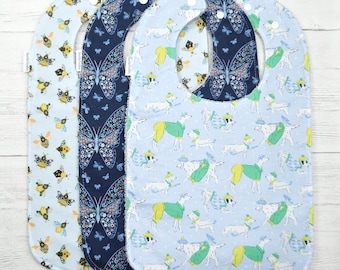 XL Toddler Bib: Animal Print, Self-Feeding & Special Needs