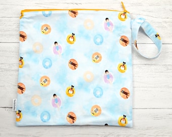 Swimming Wet bag, diaper bag, large waterproof bag, Toiletry bag, wash bag, zippered pouch, shoe bag, travel bag, gym bag, reusable bag