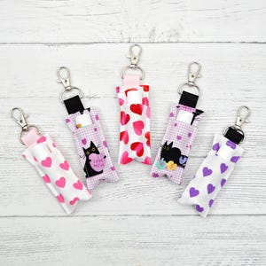 Lip Balm Holder, lip salve holder, lip balm carrier, chapstick holder, chapstick carrier, lip balm keychain, keychain, stocking stuffer gift