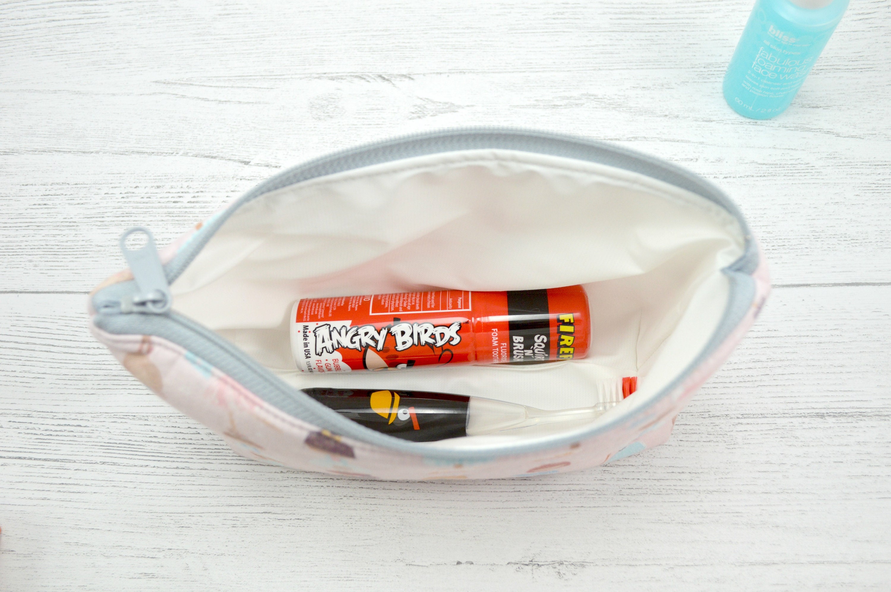 Kids Toiletry bags kids wash bags toothbrush case zipper Etsy