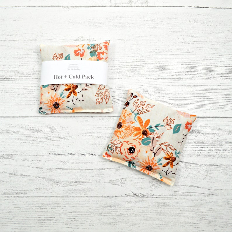 Hot Cold Packs Floral Heat Flax Seed Hot Pack Heat Therapy Etsy