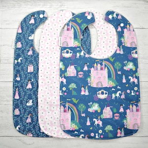 XL Toddler Bib: Flower and princess bibs, Self Feeding & Special Needs
