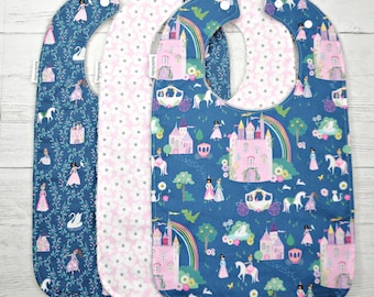 XL Toddler Bib: Flower and princess bibs, Self Feeding & Special Needs