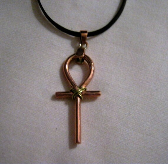 copper ankh necklace
