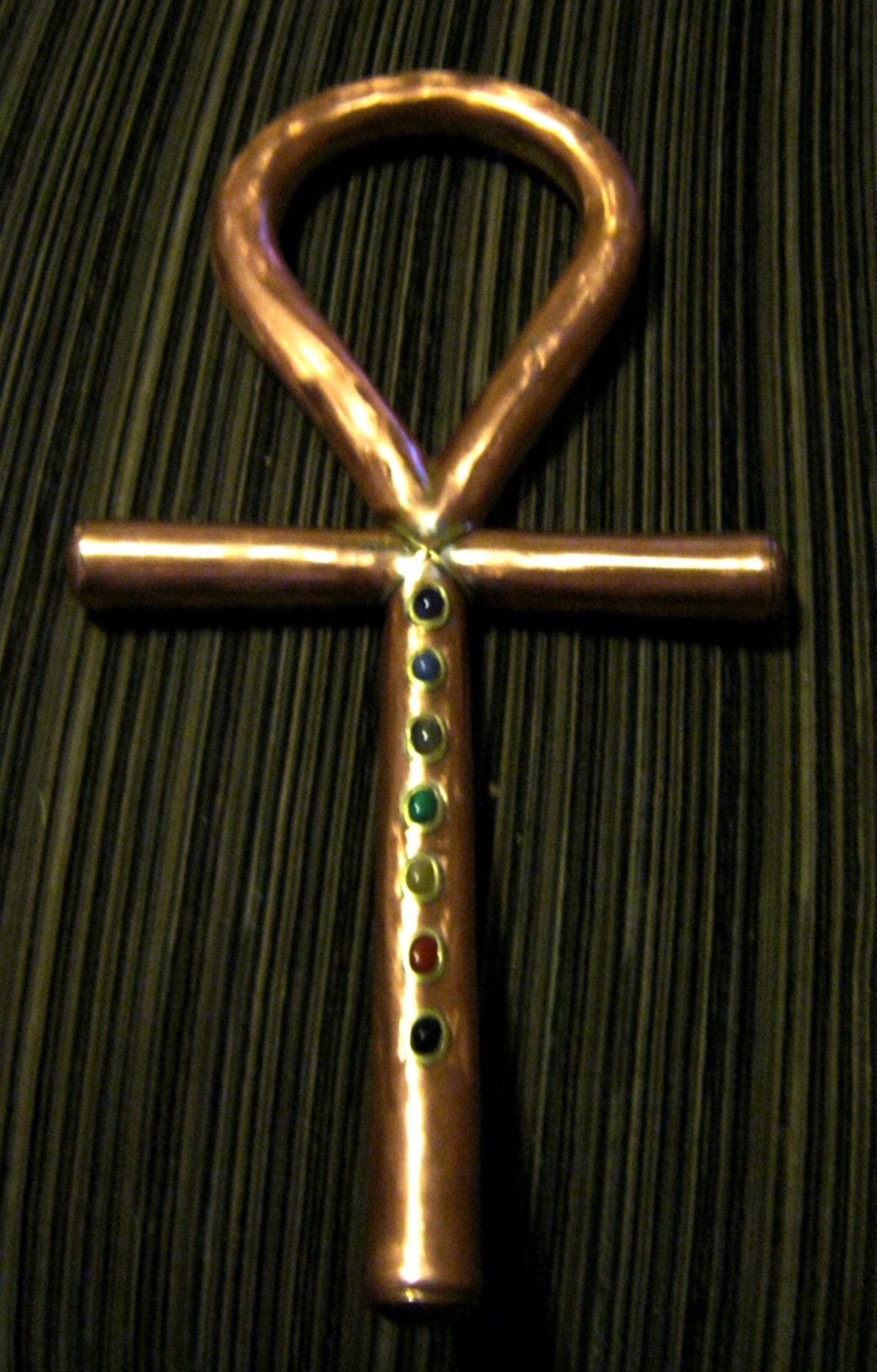 Ankh Necklace Men Large Copper Ankh Pendant Handmade Egyptian