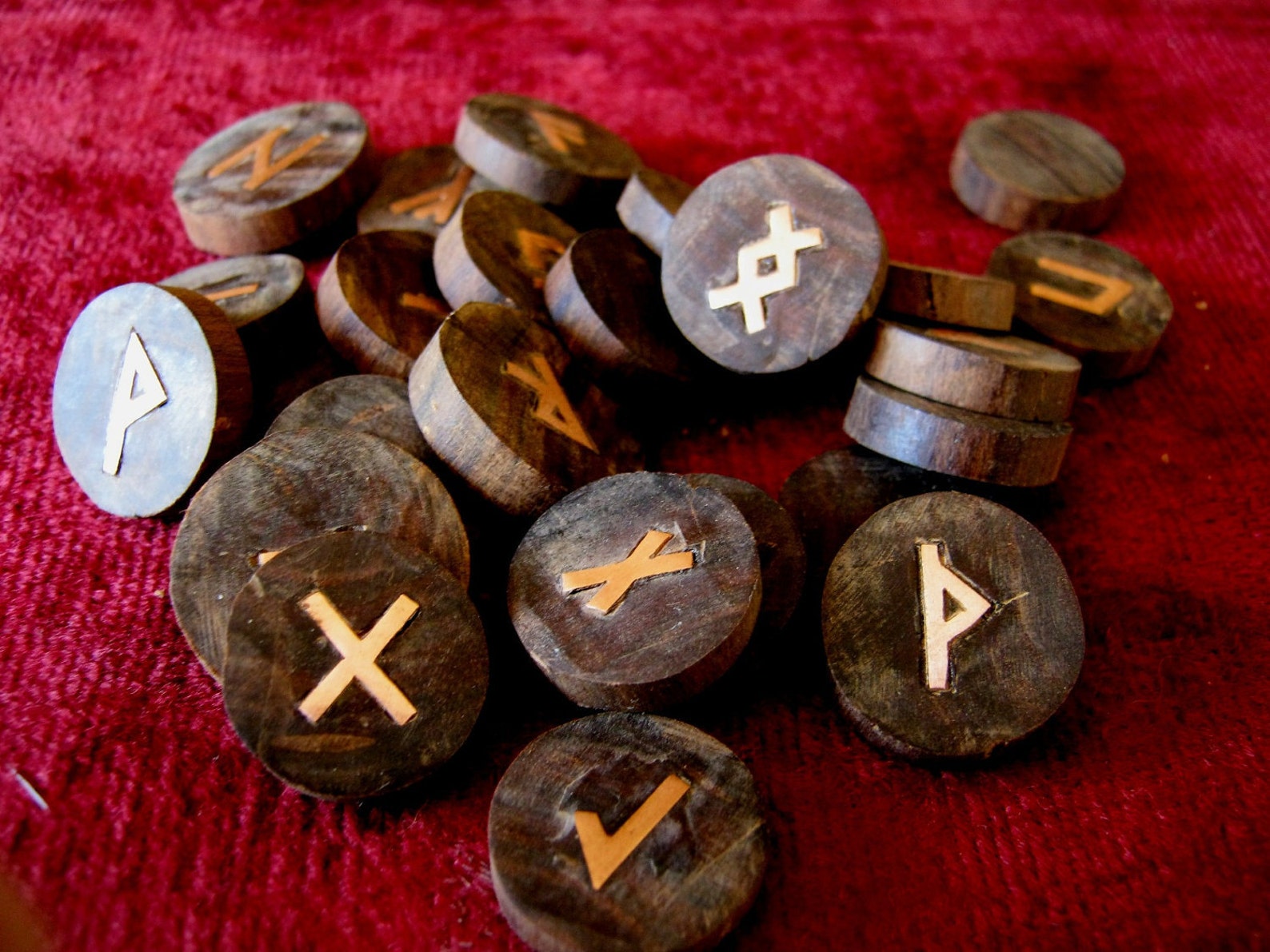 Rune Set Wooden Runes. African Ebony / Ironwood Runes With Etsy