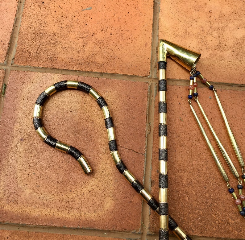 Egyptian Crook and Flail. Inspired Sacred Crook and Flail. - Etsy