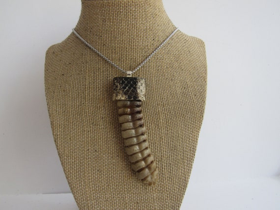 Real Rattlesnake Rattle Necklace: Black & Silver 598-J31BKS 9UC17 - Etsy  Israel