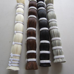 1/4 Pound  HORSE HAIR BUNDLE Quality Natural Horsehair Crafts Pow Wow Regalia choose color