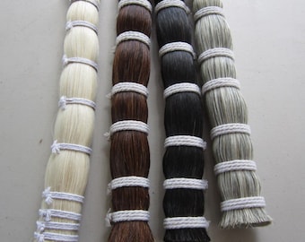 PAQUETE DE PELO DE CABALLO DE 1/8 LIBRAS, artesanías de crin de caballo natural de calidad, Pow Wow Regalia, elija el color