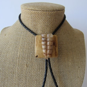 Real Rattlesnake Rattler Bolo Tie Necklace Wedding Gothic Bone Necktie Jewelry N5398
