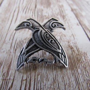 Raven Tie Tack Lapel Pin Brooch Viking Jewelry T14