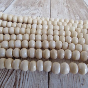 Beads Buffalo Bone Round Beads Off White Tribal Jewelry Beads Craft Supplies