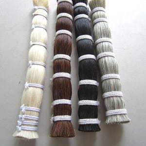1/4 Pound  HORSE HAIR BUNDLE Quality Natural Horsehair Crafts Pow Wow Regalia choose color