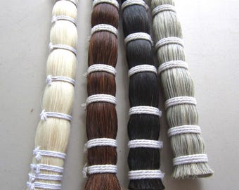 PAQUETE DE PELO DE CABALLO DE 1/4 LIBRA, artesanías de crin de caballo natural de calidad, Pow Wow Regalia, elija el color