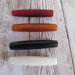 20 buffelbotkralen bothoorn 1 1/2" haarpijpkralen inheemse choker tribale sieraden ambachtelijke benodigdheden