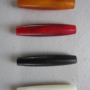 100 Buffalo Bone Beads Bone Horn Hairpipe Beads  Native Choker Beads Tribal Jewelry Supplies  Craft Supplies 1.5