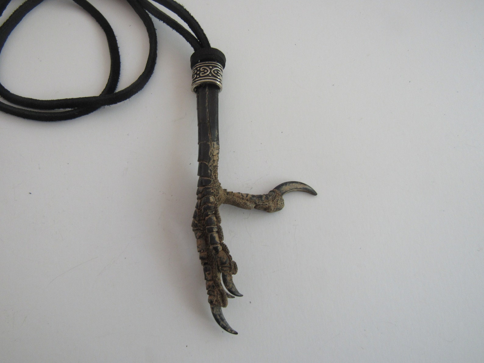 Real Crow Foot/talon Claw Necklace Bird Feet Animal Bone Etsy