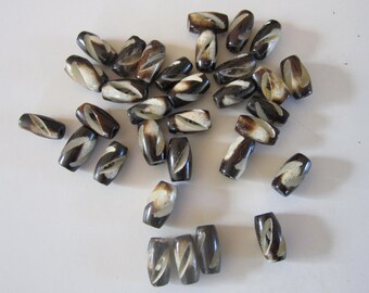 195 Bone Ring Beads 14mm: Genuine Bone Beads White Bone Beads Ring