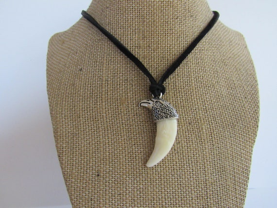 Real Black Bear Tooth Necklace