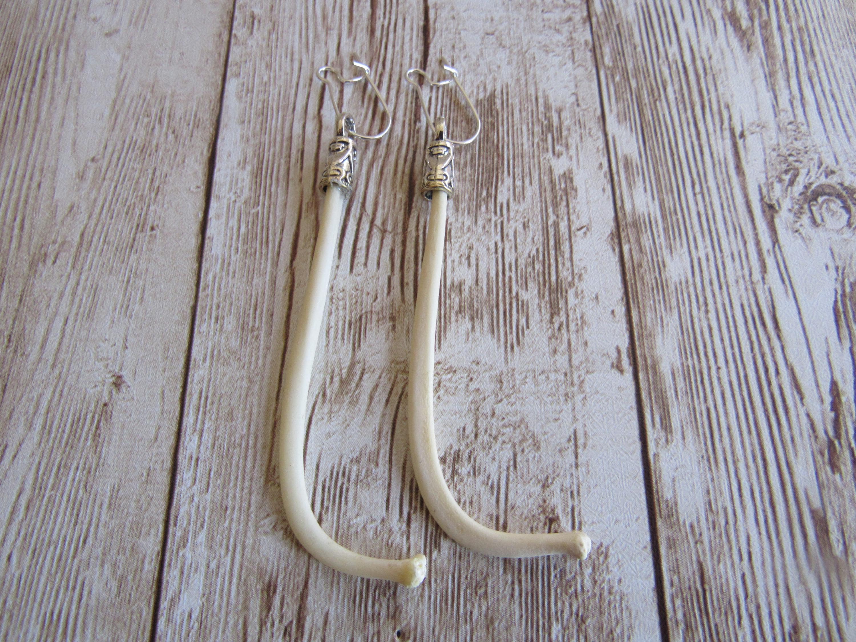 Raccoon Penis Bone Earrings Dangle Love Bone Baculum Animal Bone raccoon-penis-bone-earrings-dangle-love-bone-baculum-animal-bone
