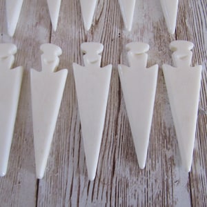 Pfeilspitzen Anhänger Speerspitzen Geschnitzt Buffalo Bone Craft/Schmuckherstellung 39