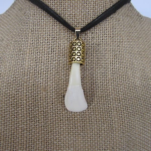 Buffalo Tooth Pendant Animal Tooth Necklace Tribal Spirit Animal Jewelry N5111