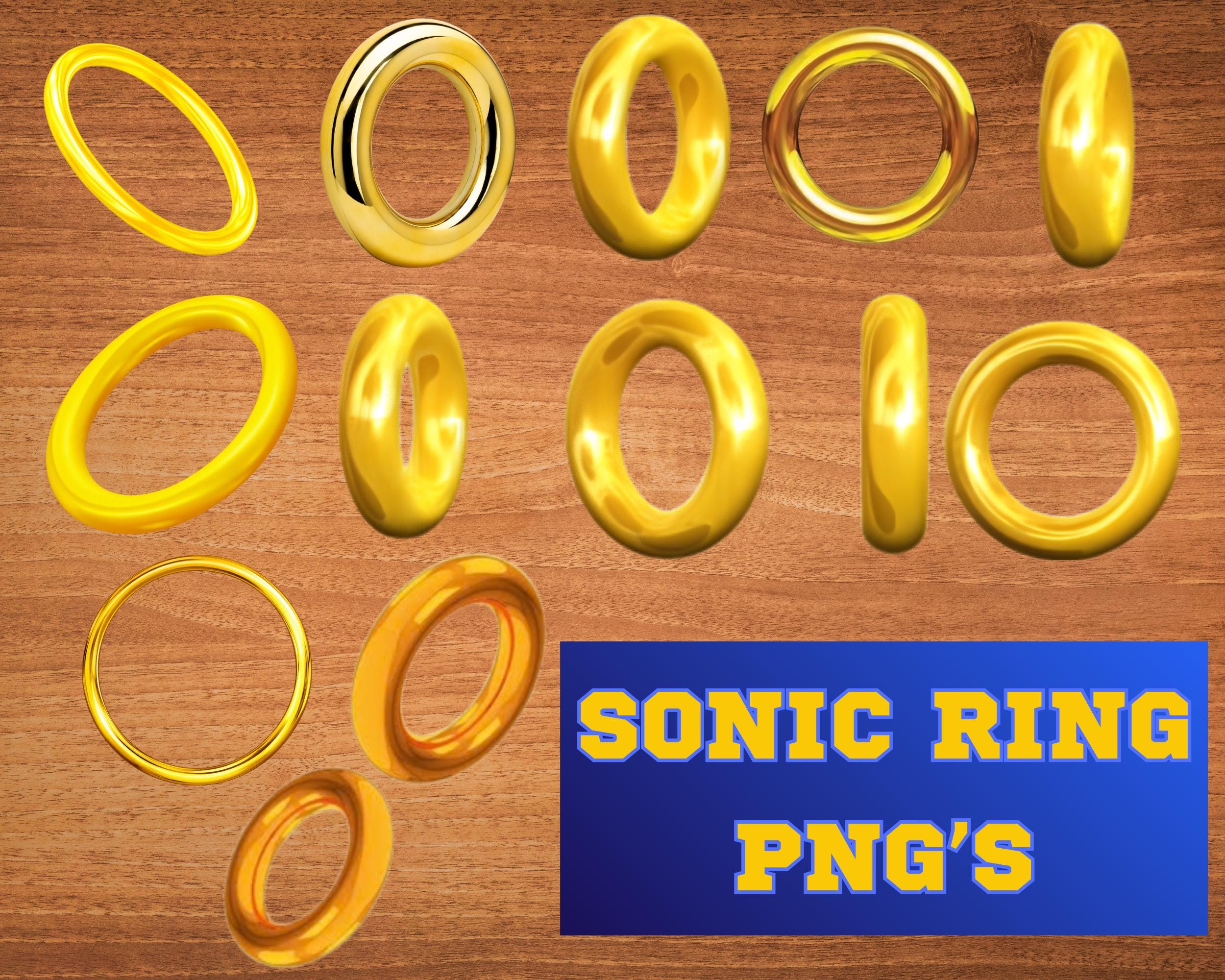 Sonic Rings Png - Etsy