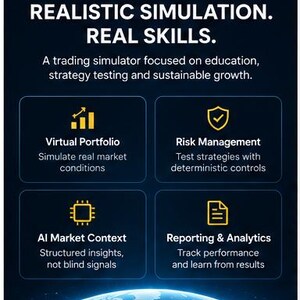 Ritplan för AI-handelssimulator | Utveckling av Fintech-appar för Android + iOS | Specifikationer för AI-verksamhet och produkt bild 3