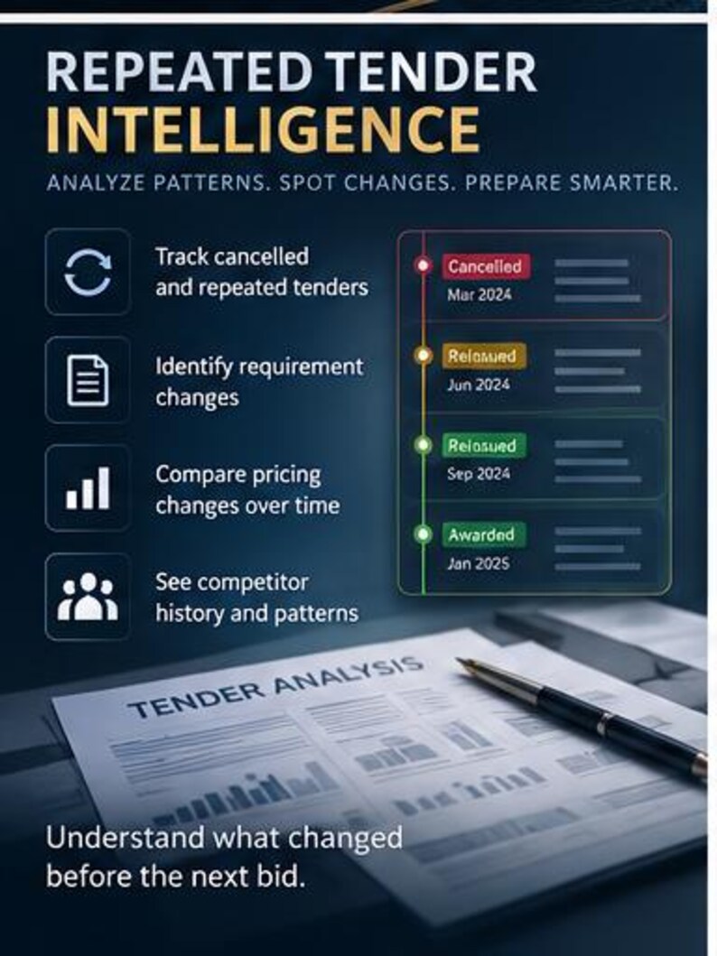 AI Tender Intelligence Blueprint | Public Procurement App | Competitor Analysis & Bid Strategy image 5