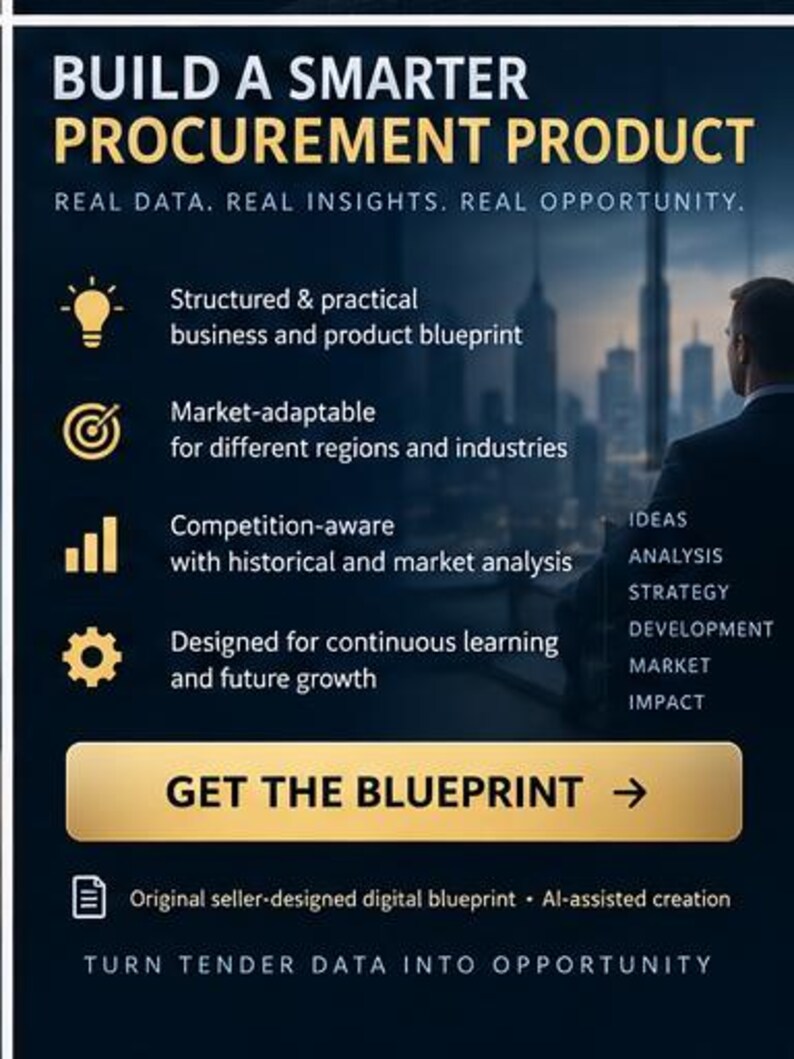AI Tender Intelligence Blueprint | Public Procurement App | Competitor Analysis & Bid Strategy image 8