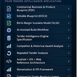 AI Tender Intelligence Blueprint | Public Procurement App | Competitor Analysis & Bid Strategy image 2
