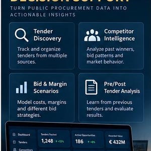 AI Tender Intelligence Blueprint | Public Procurement App | Competitor Analysis & Bid Strategy image 3