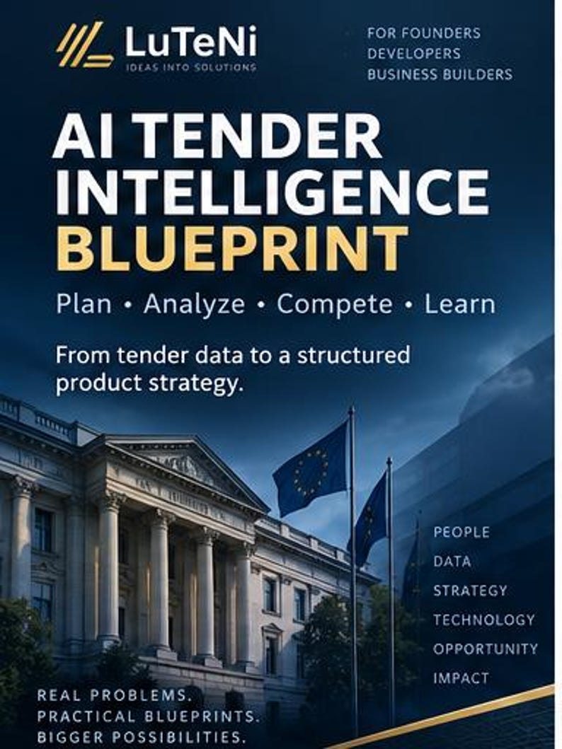 AI Tender Intelligence Blueprint | Public Procurement App | Competitor Analysis & Bid Strategy image 1