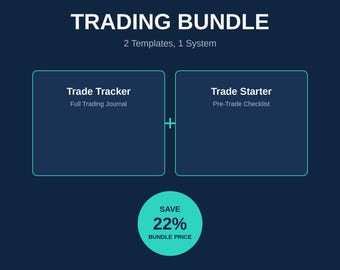 Trading Bundle: Trade Tracker + Trade Starter | Complete Notion Trading Journal & Pre-Trade Checklist System | Digital Download