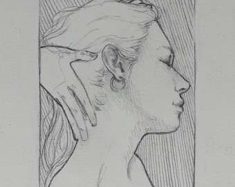 Meditaciones en longitudes - Dibujo a lápiz de grafito