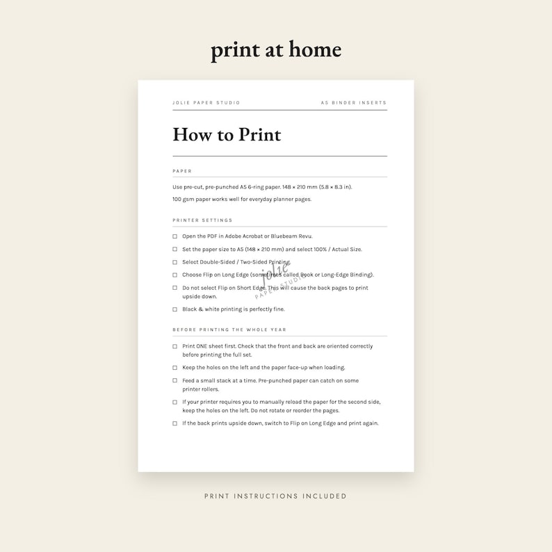 2027 A5 Planner Inserts | Printable Weekly Meal Planner Cleaning ...