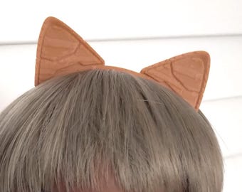 1/3 Scale BJD Smartdoll Sized Mecha Cat Ears Headband - Brown Cat Ears -Smart BJD doll Jewelry